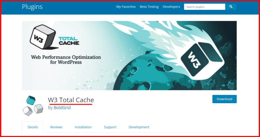 W3 Total Cache WordPress plugin