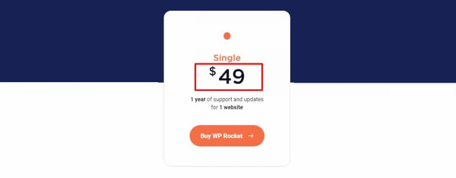 Wp Rocket Single Plan for 1 Website