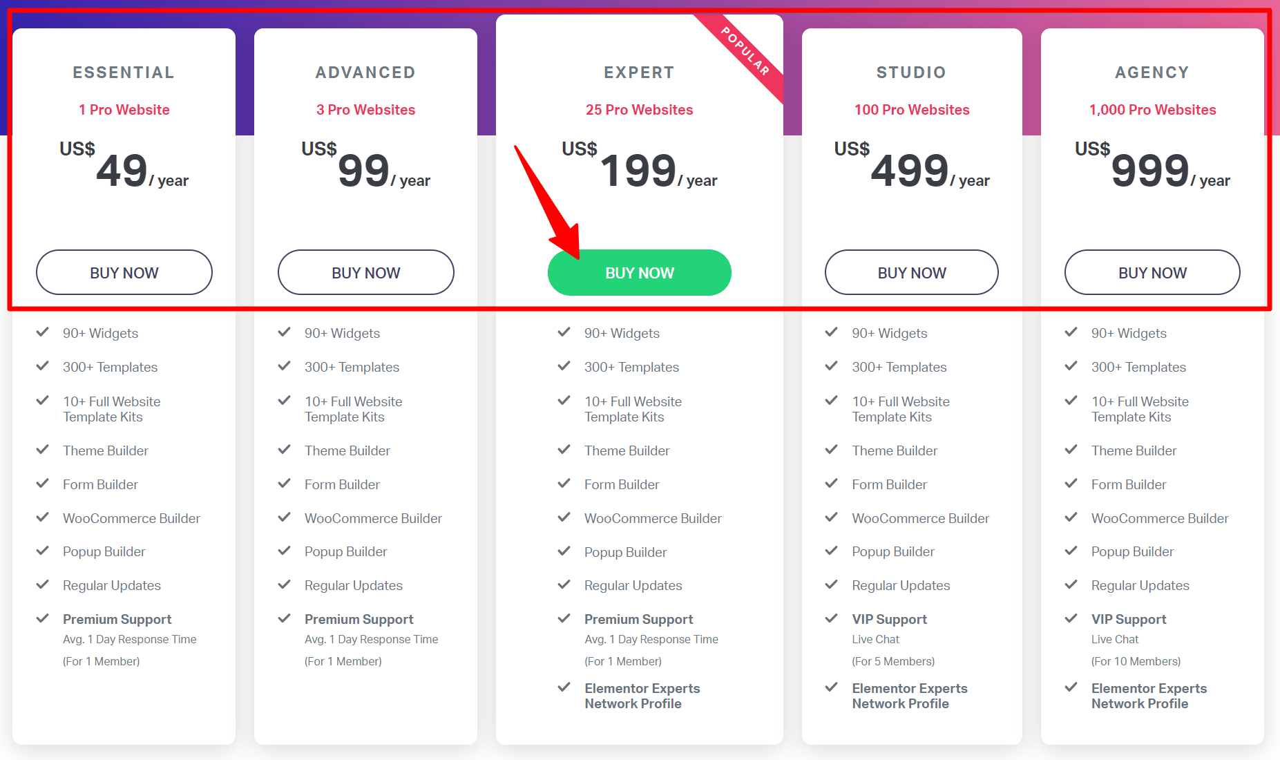 elementor pro discount pricing plans