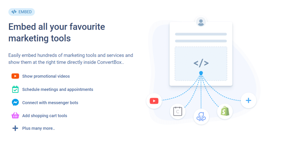 Embed feature of convertbox