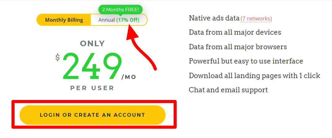 Adplexity-native-pricing