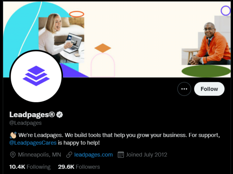 Leadpages Twitter