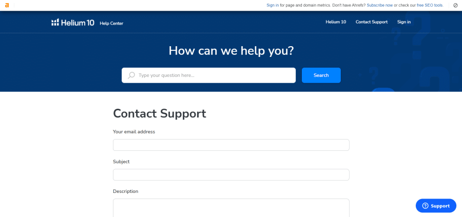 helium 10 customer support