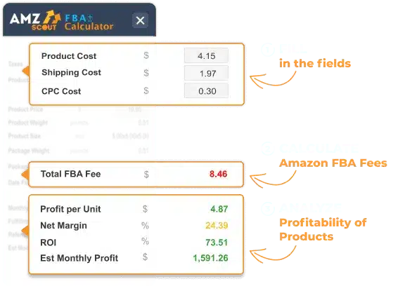 AMZScout FBA Fee Calculator