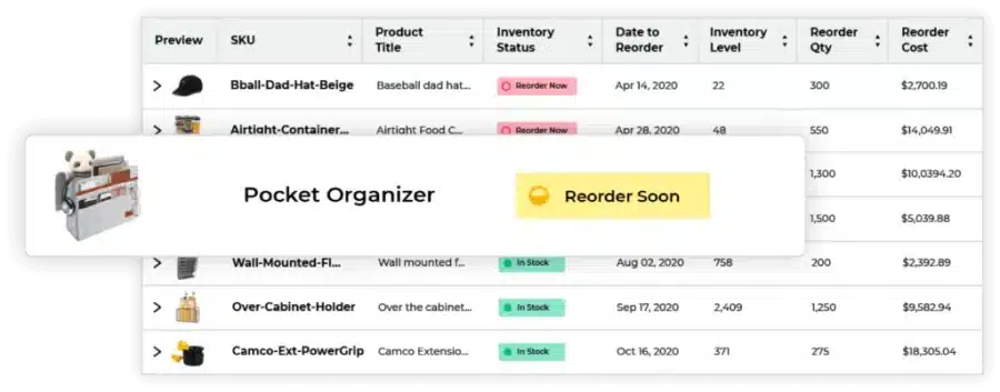 Jungle scout Inventory Manager