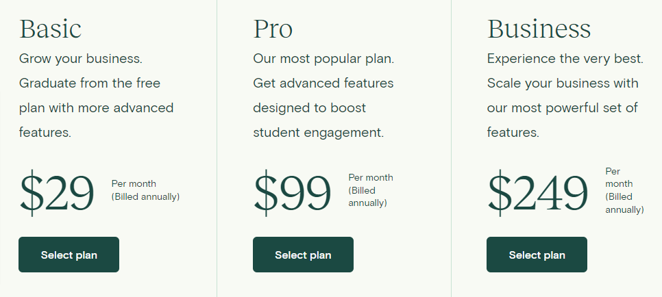 Teachable vs SkillShare- Teachable Pricing & Plans