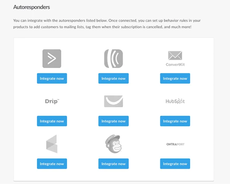 Thrivecart-Autoresponders-List