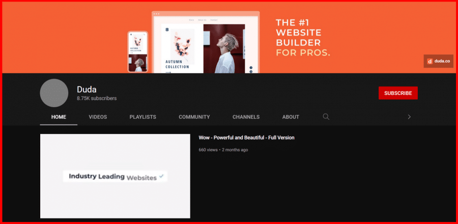 Duda YouTube Channel