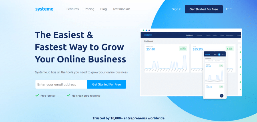 Systeme.io Website