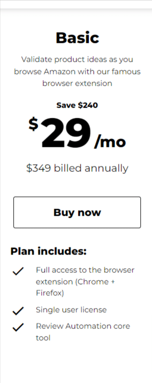 Jungle scout basic plan pricing