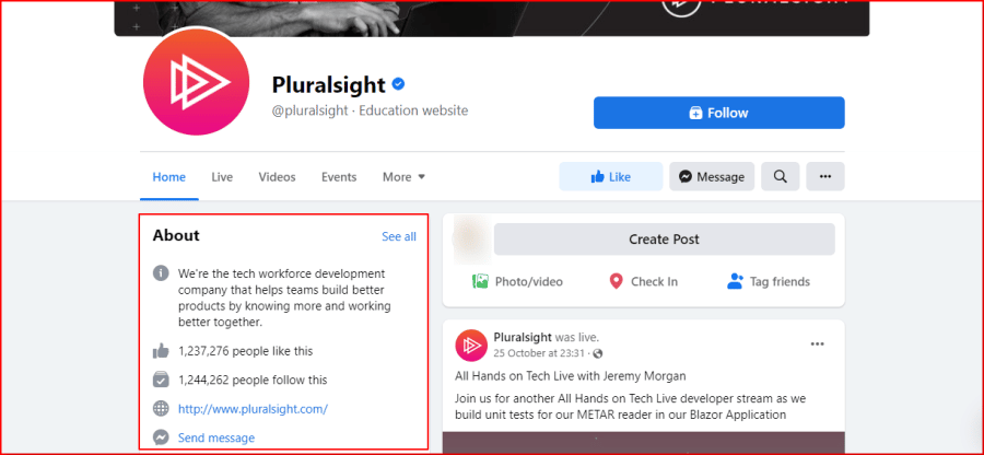 Pluralsight-Facebook-Page