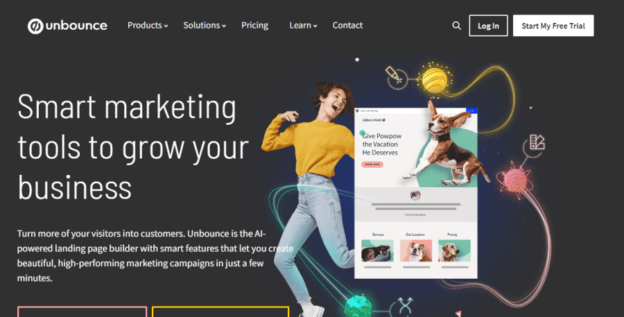 Unbounce Home Page