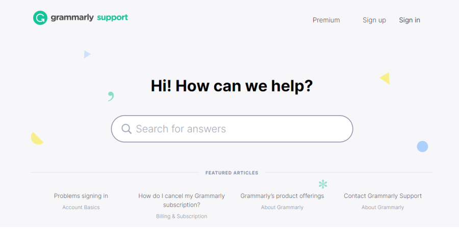 Grammarly Customer Support