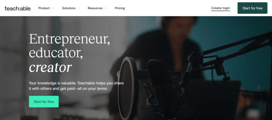 Teachable official website