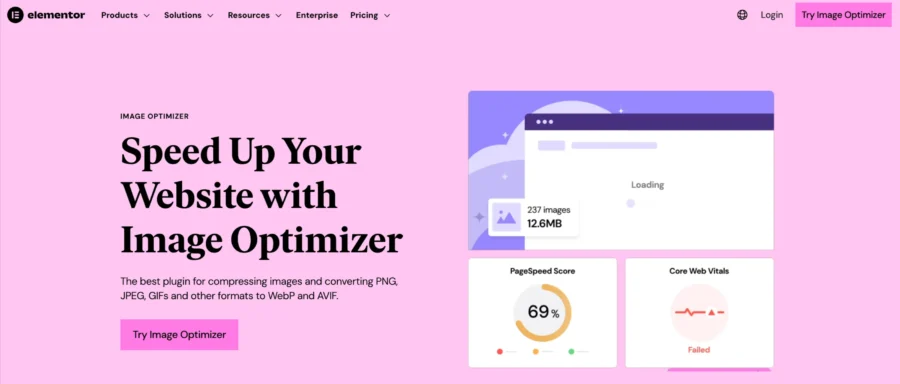elementor image optimizer
