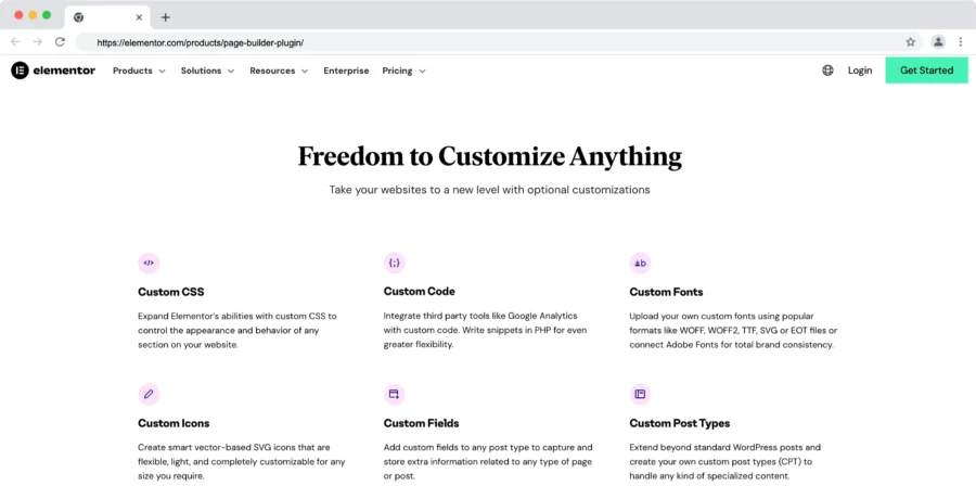elementor website builder