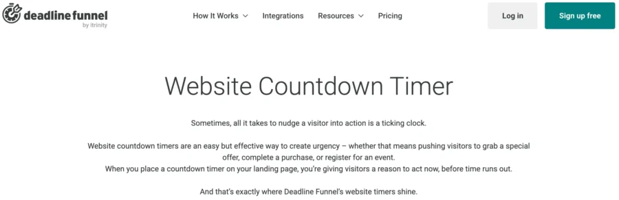 website counter timer