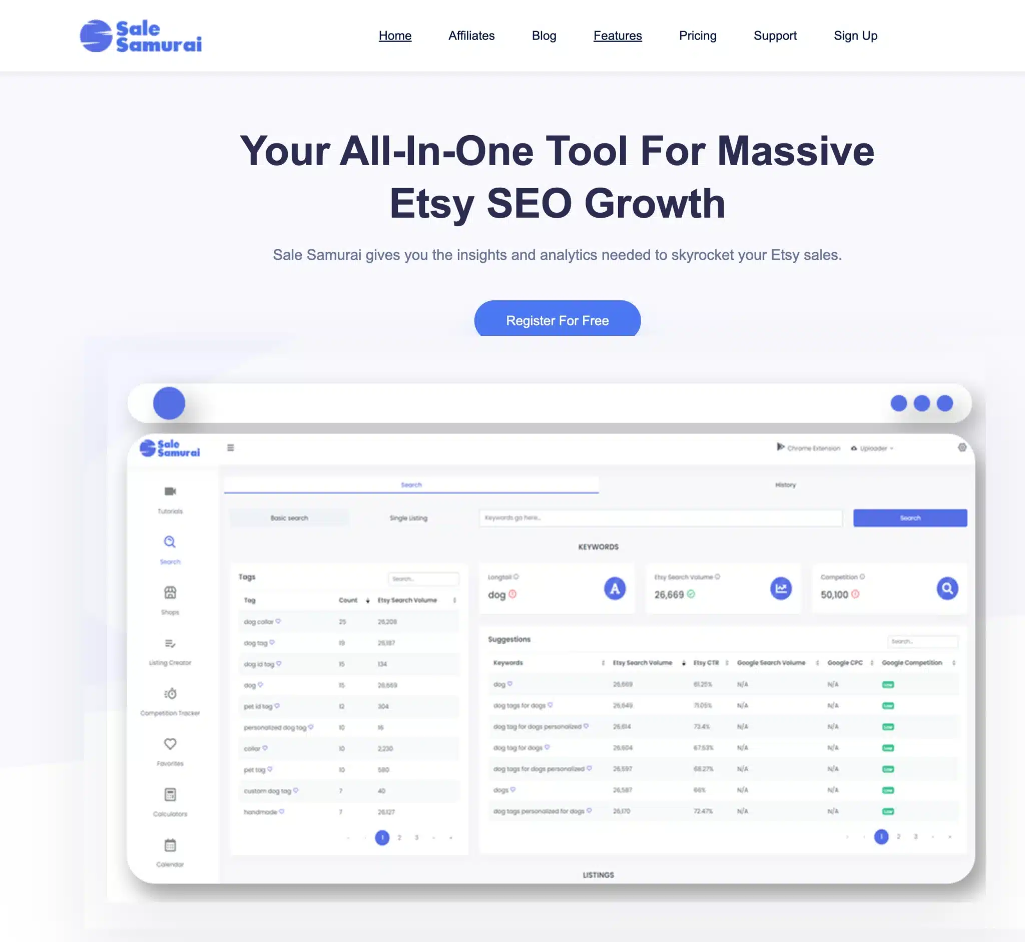 sale samurai home page