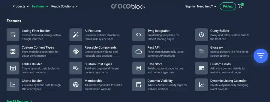 crocoblock features