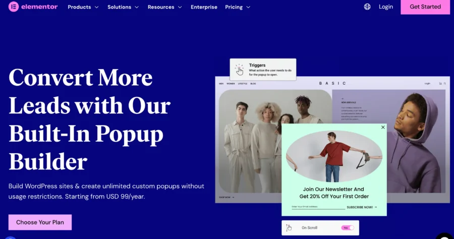 Built In Form and Pop-Up Builder