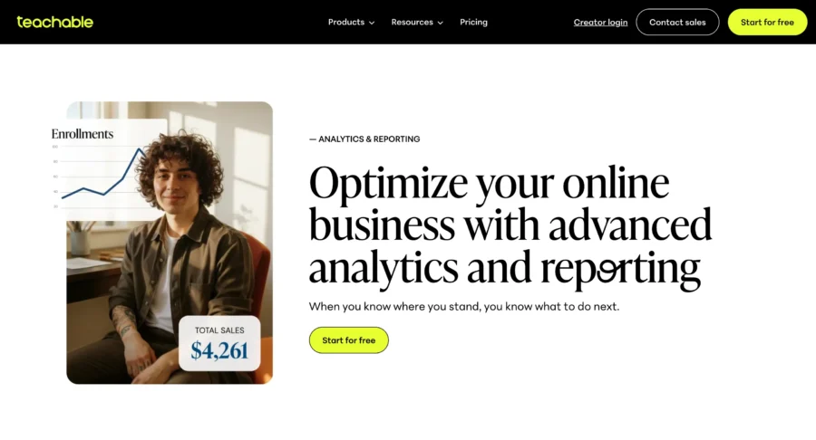 Teachable reports and analytics