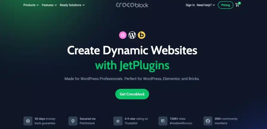 crocoblock home page