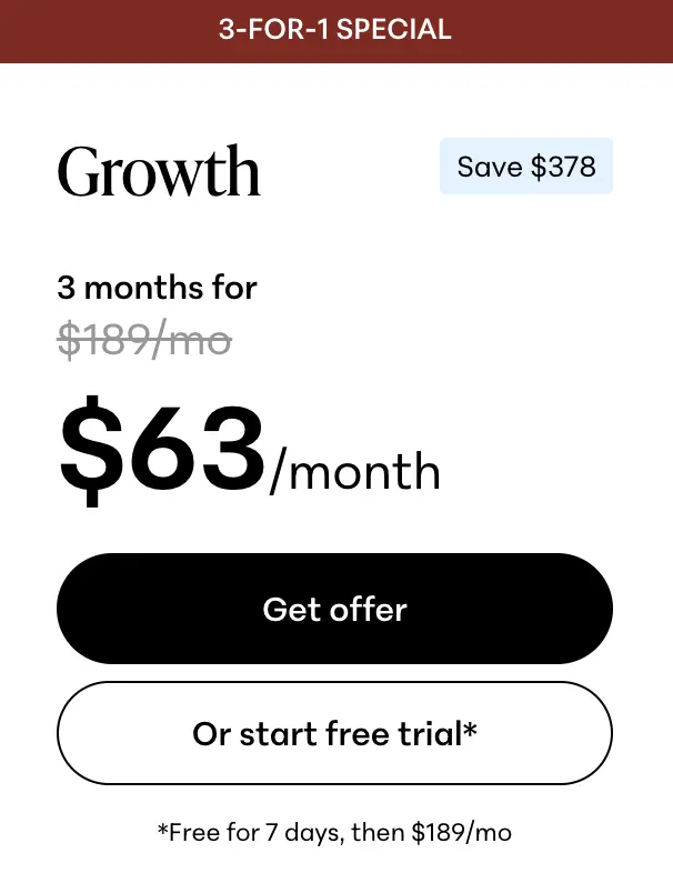 Teachable growth plan