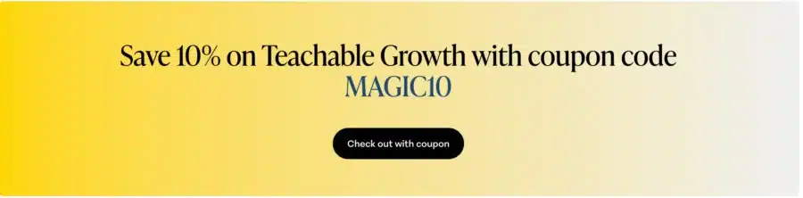 teachable coupon code