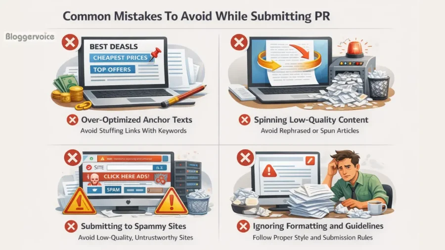 common mistakes to avoid while submitting PR