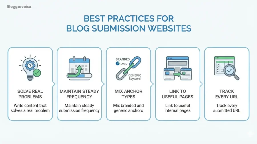 best practices for blog submission websites