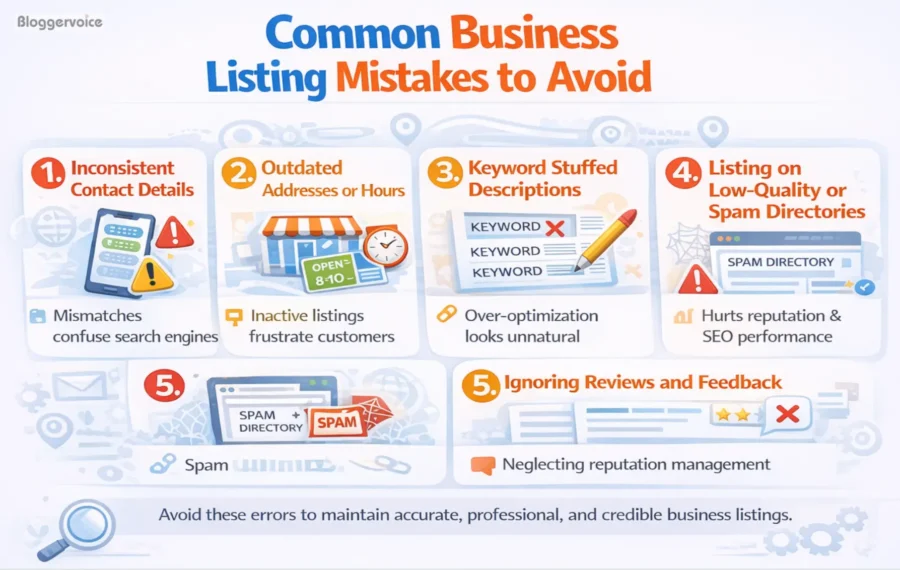 Common business listing mistakes to avoid