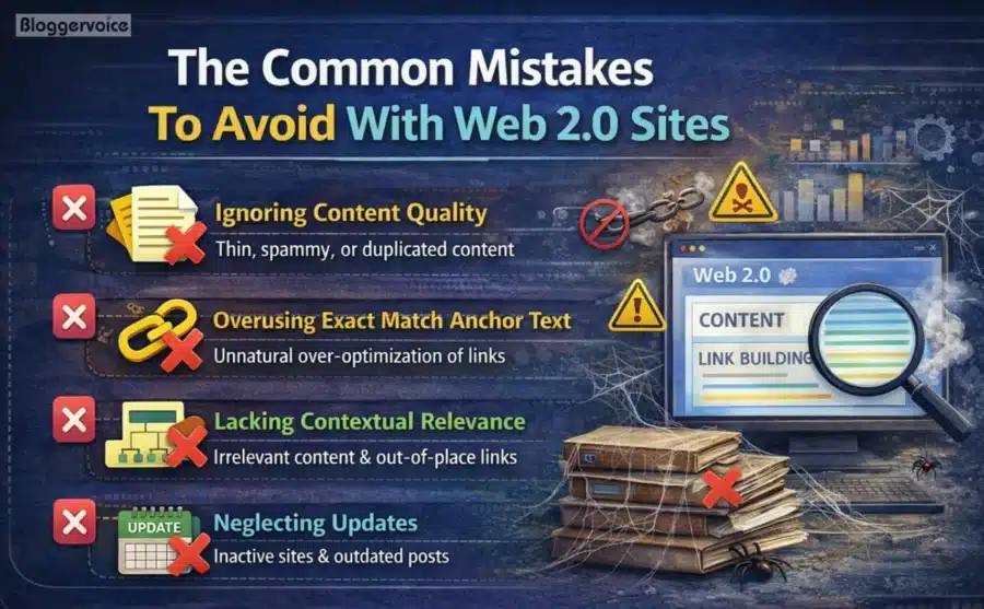 common mistakes to avoid with web 2.O submissions sites