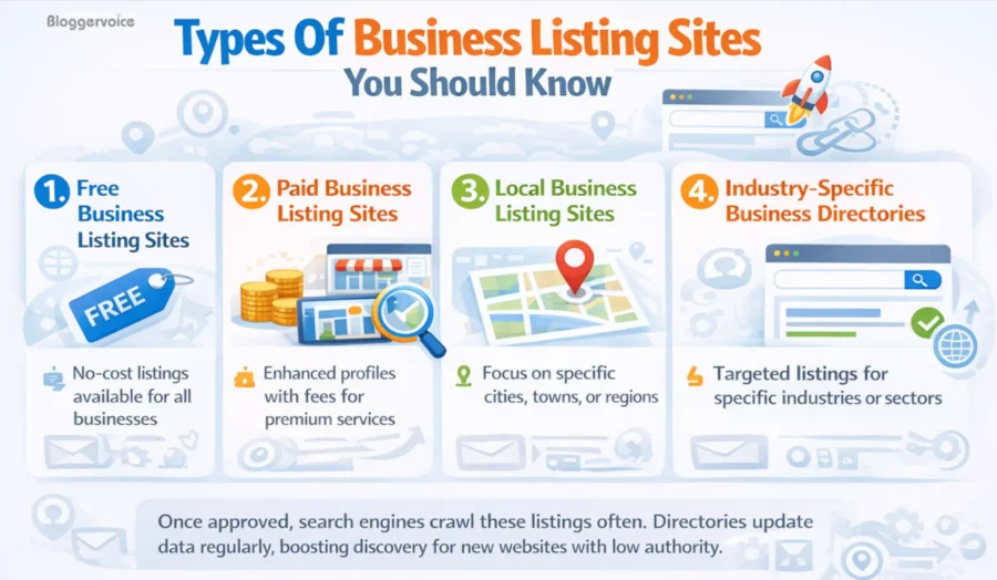 Types of business listing sites you should know