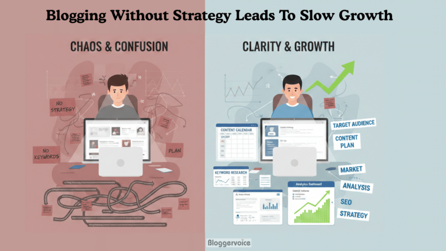 Blogging Without Strategy Leads To Slow Growth