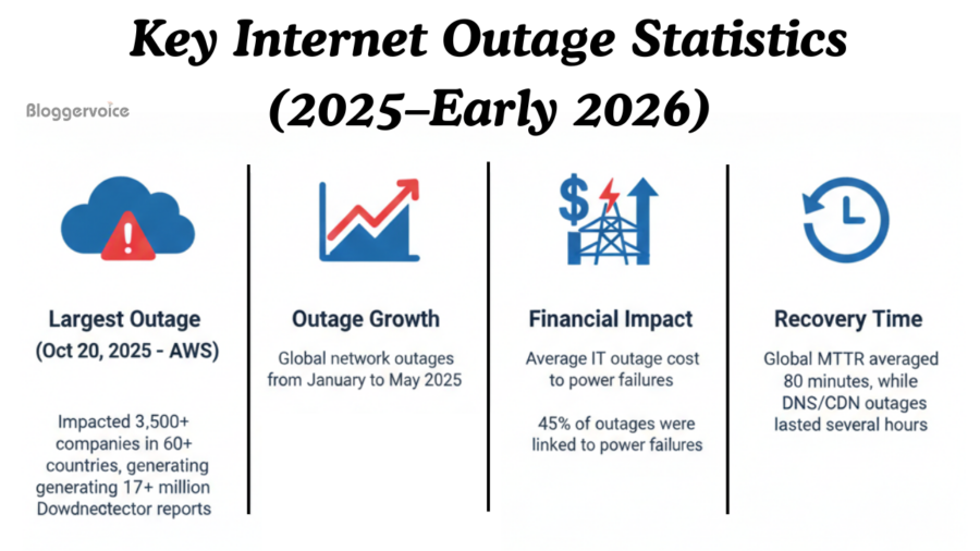 Key Internet Outage Statistics (2025-Early 2026)