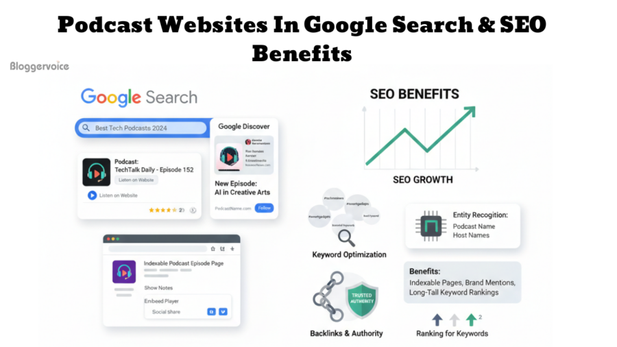 podcast websites in google search & SEO benefits