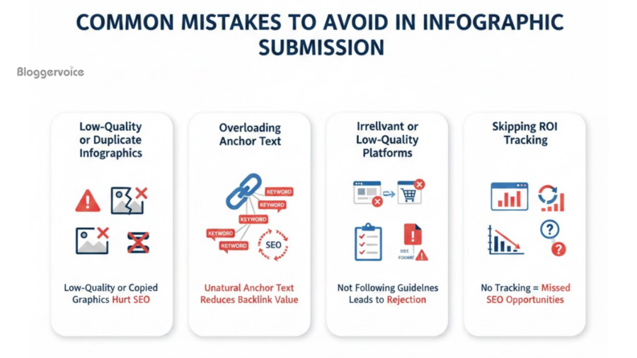 common mistakes to avoid in infographics submission.