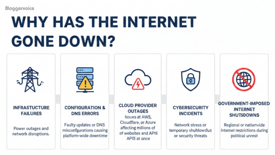 why has the internet gone down