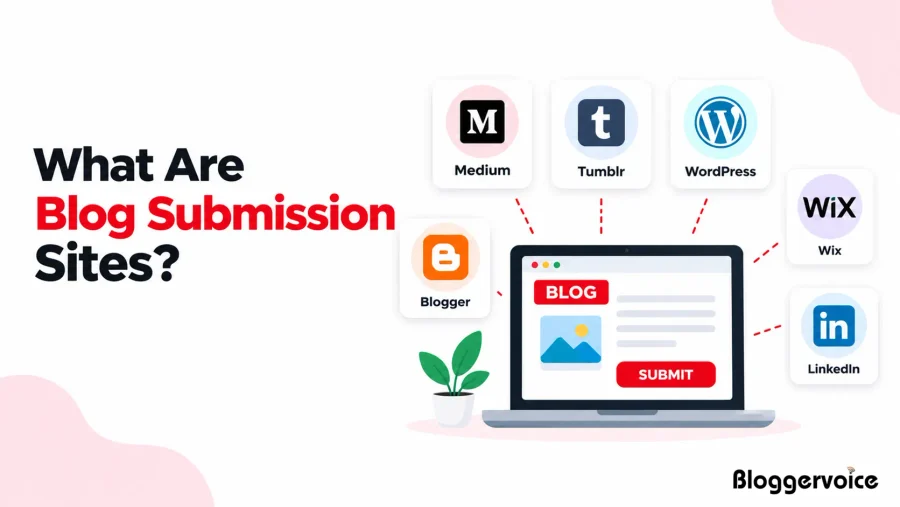 What are blog submission sites, with Medium, Tumblr, WordPress, Blogger, Wix and LinkedIn